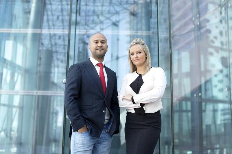 Beneple, co-founded by Tarig El Sheikh, left, was acquired in August by Finsbury Associates headed by Danielle Suchley. Reem Mohammed / The National