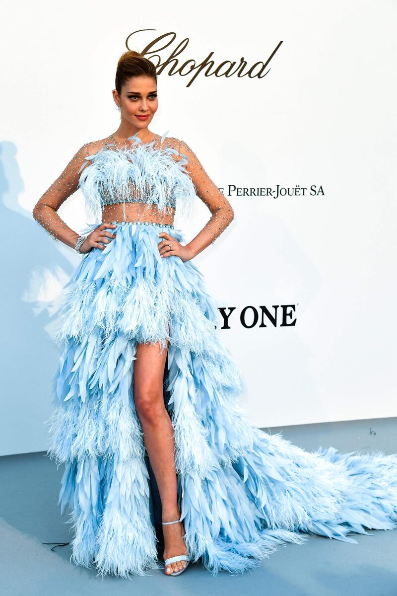 Ana Beatriz Barros in Georges Hobeika. Photo: AFP