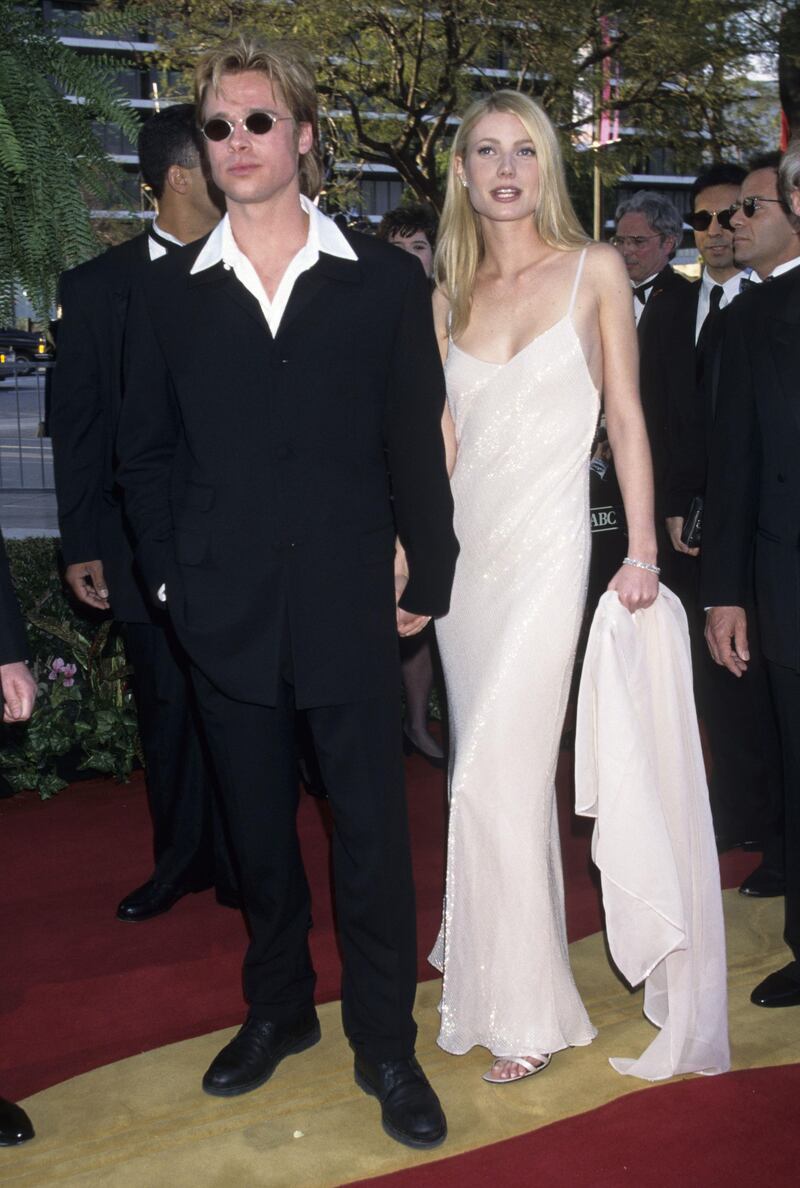 Brad Pitt and Gwyneth Paltrow (Photo by Kevin Mazur Archive/WireImage)