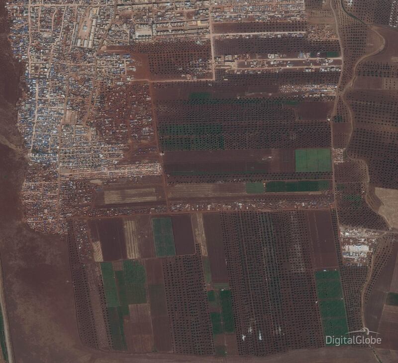Idlib Displacement Camp A.This image was taken on 26/09/2018. Cpourtesy Digital Globe