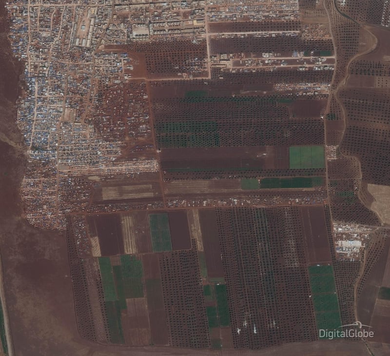 Idlib Displacement Camp A.This image was taken on 26/09/2018. Cpourtesy Digital Globe