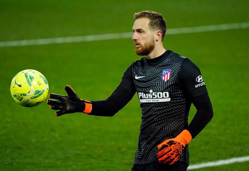 Atletico Madrid goalkeeper Jan Oblak. Reuters