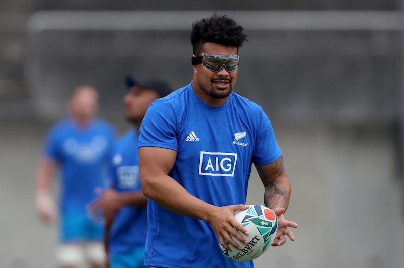 Ardie Savea (rugby). The All Blacks will become the first player to wear goggles at a Rugby World Cup as he battles vision problems that have left him fearful of going blind. Getty Images