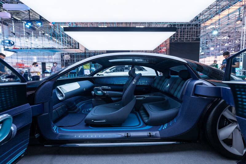 Hyundai says its Prophecy concept car 'signifies a bright future' for the company's designs, as well as providing 'innovative mobility solutions' for the customers of tomorrow. Getty Images