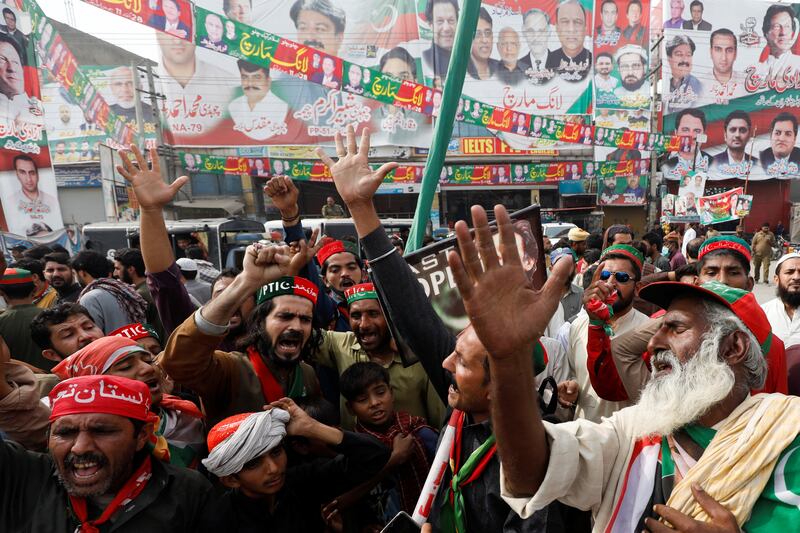 More protesters, in Wazirabad. Reuters