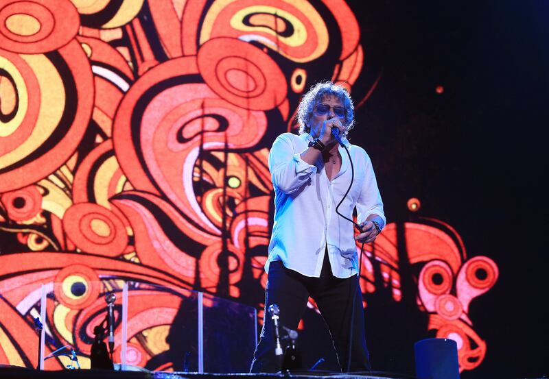 ABU DHABI - UNITED ARAB EMIRATES - 23NOV2014 - The Who band performs at DU area on Yas Island yesterday in Abu Dhabi. Ravindranath K / The National (for News) 