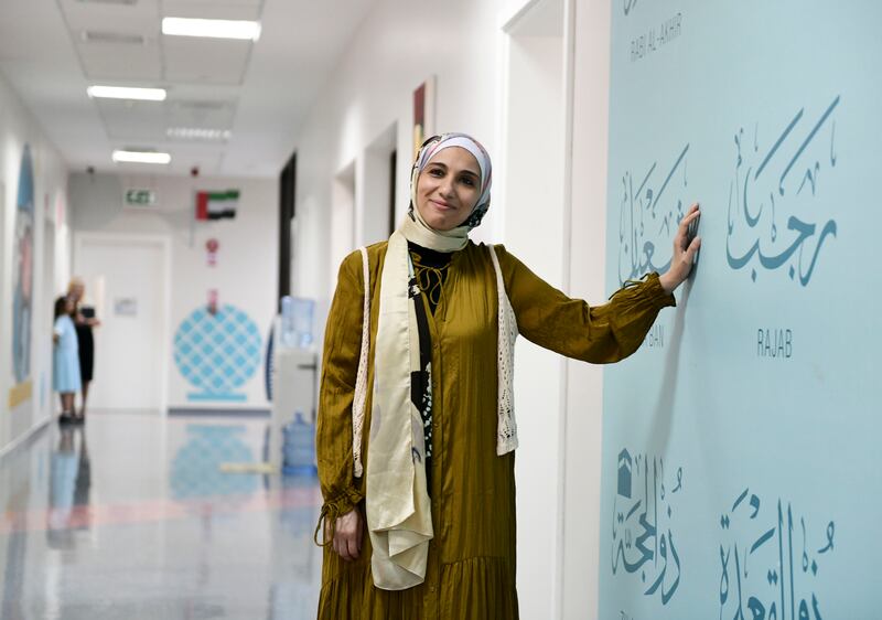 Mai Mahmoud, head of Islamic and social studies at The British International School Abu Dhabi. All photos: Khushnum Bhandari / The National
