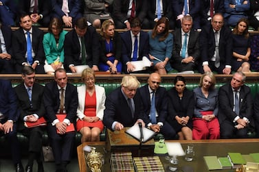 Amid shouts, angry gestures and repeated cries of “Order!” in the House of Commons, Boris Johnson defended his intention to withdraw Britain from the EU on October 31, with or without a deal. AFP