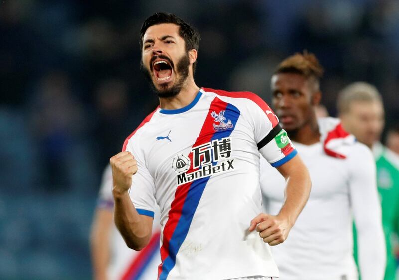 Centre-back: James Tomkins (Crystal Palace) – A dominant display at Leicester. The centre-back proved a rock in defence as his side finished off Claude Puel, who was then sacked.  Reuters