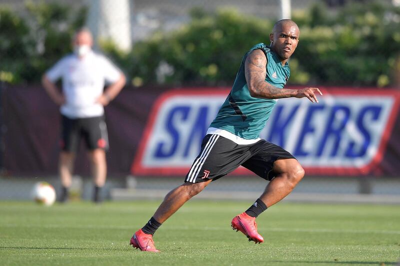 TURIN, ITALY - MAY 25: Juventus player Douglas Costa during a training session at JTC on May 25, 2020 in Turin, Italy. (Photo by Daniele Badolato - Juventus FC/Juventus FC via Getty Images)