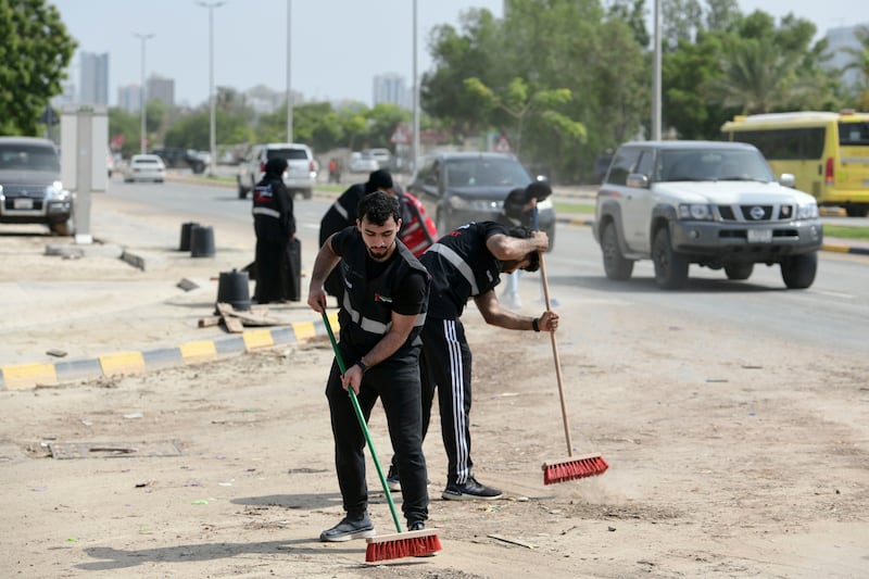 Life was returning to normal in the emirate, on Saturday. Khushnum Bhandari / The National