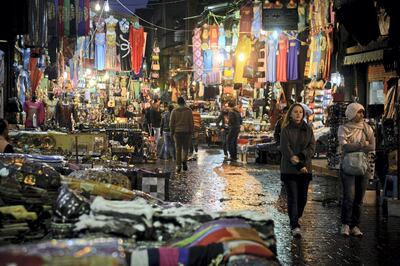 CAIRO, EGYPT - FEBRUARY 20:  Number of tourists decrease day by day at Khan el-Khalili, bazaar district,  one of Cairo's main attractions for tourists and Egyptians alike in Cairo, Egypt on February 15, 2014. The Khan El Khalili-bazaar, known as the Khan, is a centuries-old marketplace brimming with items available for purchase. (Photo by Mustafa Ozturk/Anadolu Agency/Getty Images)