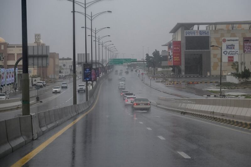 Parks in Sharjah were closed due to severe weather, authorities said. Ahmed Ramzan for The National