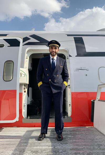 Captain Al Tamimi will pilot the flypast at the Formula 1 Etihad Airways Abu Dhabi Grand Prix.