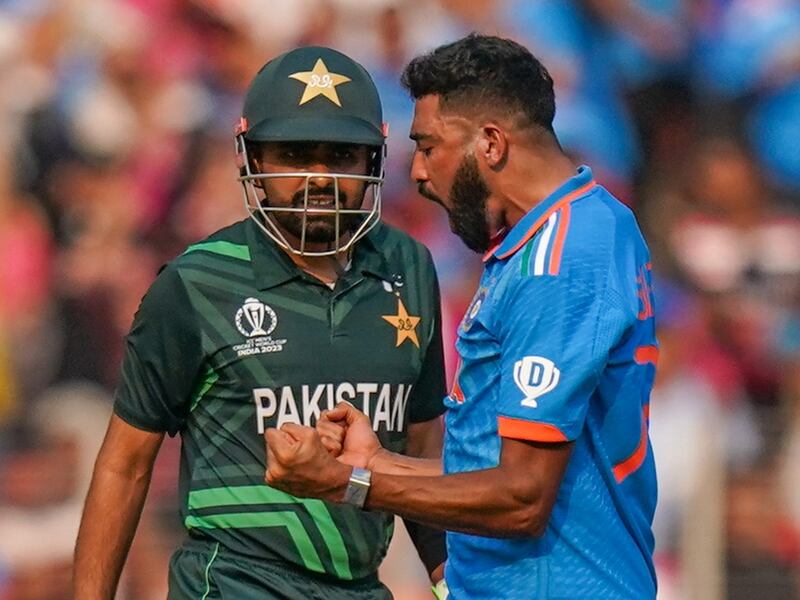 Mohammad Siraj - 7.5. Expensive outing for Siraj. But he did get the first wicket and also bowled the ball of the match – breaching the late cut of Babar Azam with an in cutter. Captain will be happy if he keeps producing such magic balls. EPA