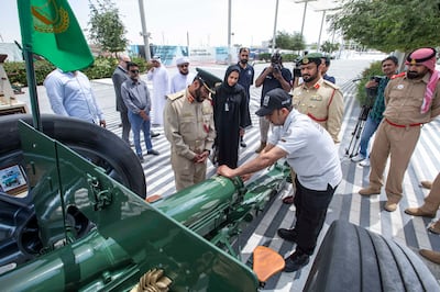 The French cannon, first used in service in 1901, has been a prized exhibit at the Dubai Police Museum. Ruel Pableo / The National