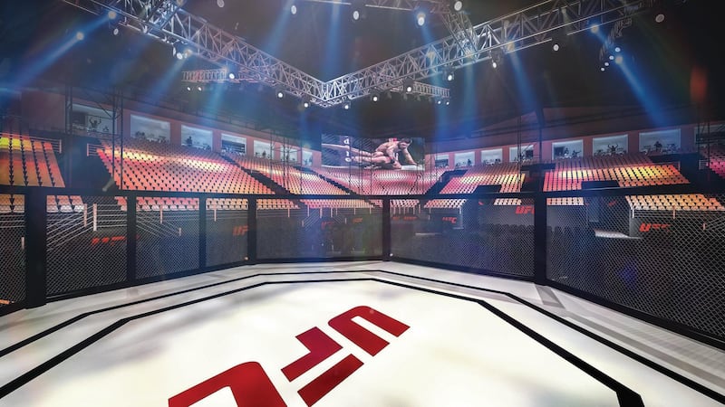 A rendered image of what The Arena will look like completed for UFC 242. Courtesy Department of Culture and Tourism - Abu Dhabi (DCT Abu Dhabi)