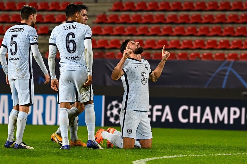 Olivier Giroud (Abraham 69’) - 7, Gave the Rennes defence plenty of problems before getting up to score the winning goal. AFP