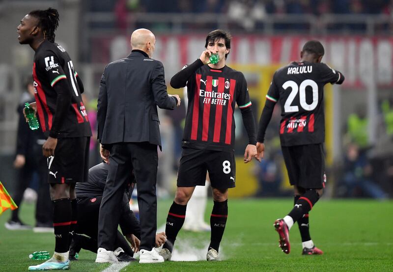 Sandro Tonali - 8. Crucial in helping AC Milan play out from the back. Worked hard in the middle of the pitch and got forward well. Easily one of the Rossoneri’s best players on the night. Reuters