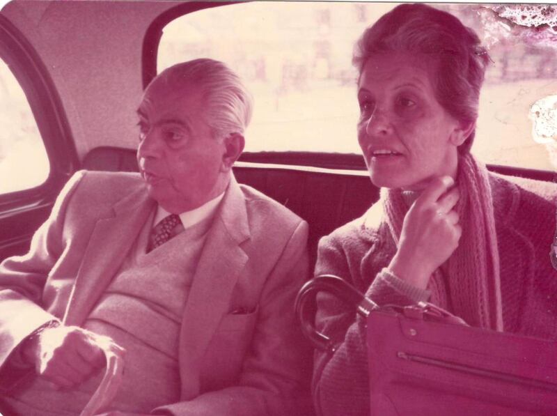 Suhaila Derwish and her husband Hafidh Aldroubi in Baghdad. Courtesty of Suhaila Derwish