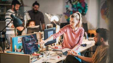 Start-ups, local and emerging companies are more active in hiring tech talent at a regional level compared with the global tech firms, recruitment experts say. Getty Images