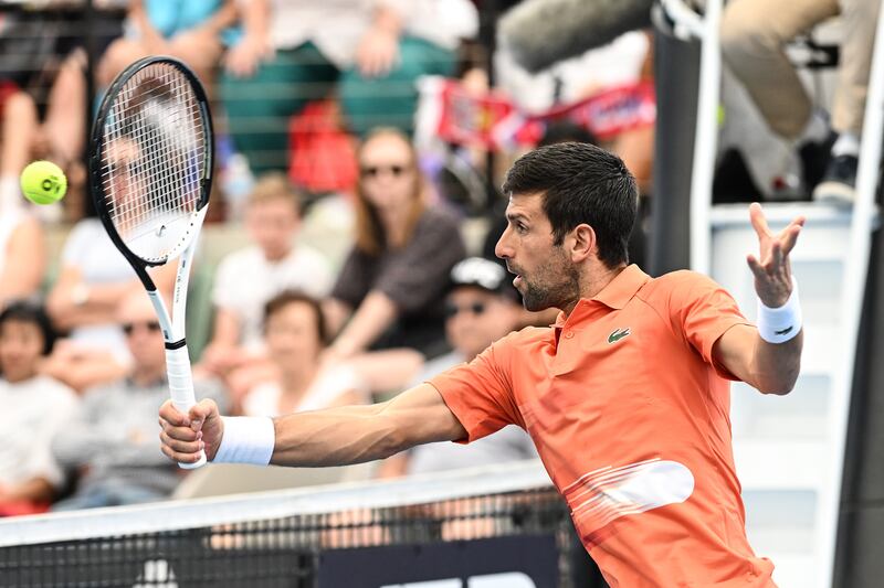 Novak Djokovic of Serbia in action. EPA