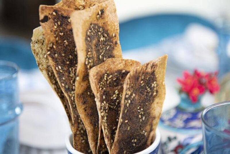 Zaatar crackers by Lama Jammal, founder of Mamalu Kitchen