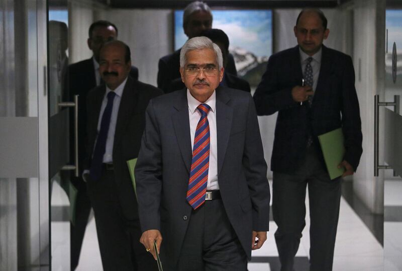 The Reserve Bank of India (RBI) Governor Shaktikanta Das arrives to attend a news conference after a monetary policy review in Mumbai, India, February 7, 2019. REUTERS/Francis Mascarenhas