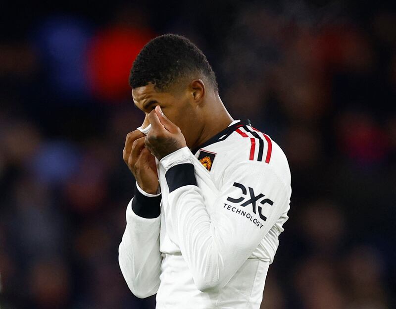 Marcus Rashford, 6 - Eight goals since the World Cup, he struck a 38th minute free-kick wide. Looked casual as he passed to Eriksen, who casually set up Fernandes.  Whacked a 63rd minute shot well wide and failed to score in a game for the first time in months.

 Action Images
