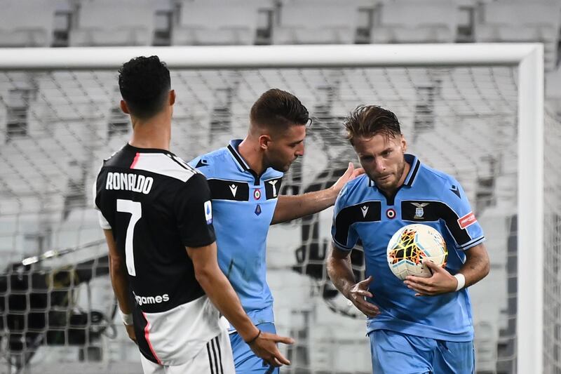Lazio's Italian forward Ciro Immobile. AFP