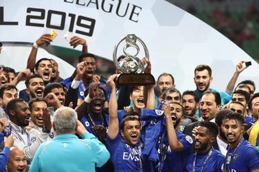 Al Hilal celebrate winning the 2019 Asian Champions League after beating Urawa Red Diamonds in the final. AFP