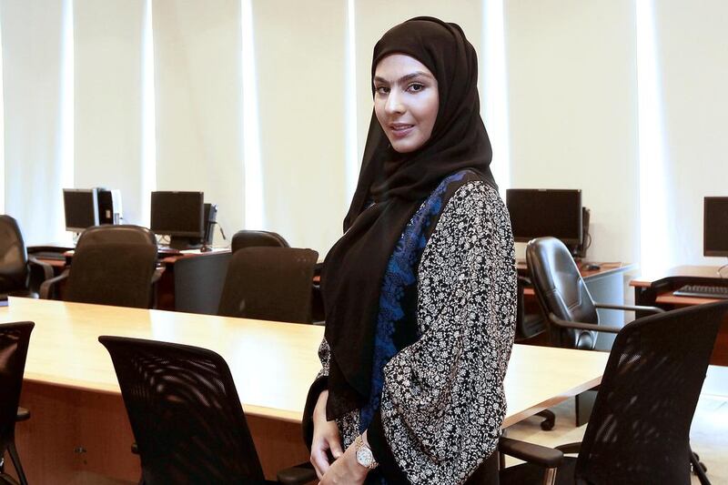 Fatma Alawi is a young Emirati employed as a project manager at du. Jeffrey E Biteng / The National