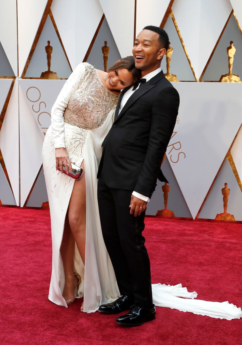 The couple arrive for the 89th annual Academy Awards ceremony at the Dolby Theatre in Hollywood, California, US, on February 29, 2017. EPA