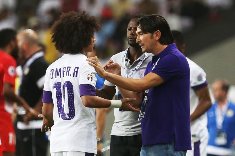 Al Ain coach Zlatko Dalic has a tough task motivativating his players. Delores Johnson / The National