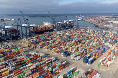 The UK government hopes to increase exports from Britain's ports to the Gulf. PA 