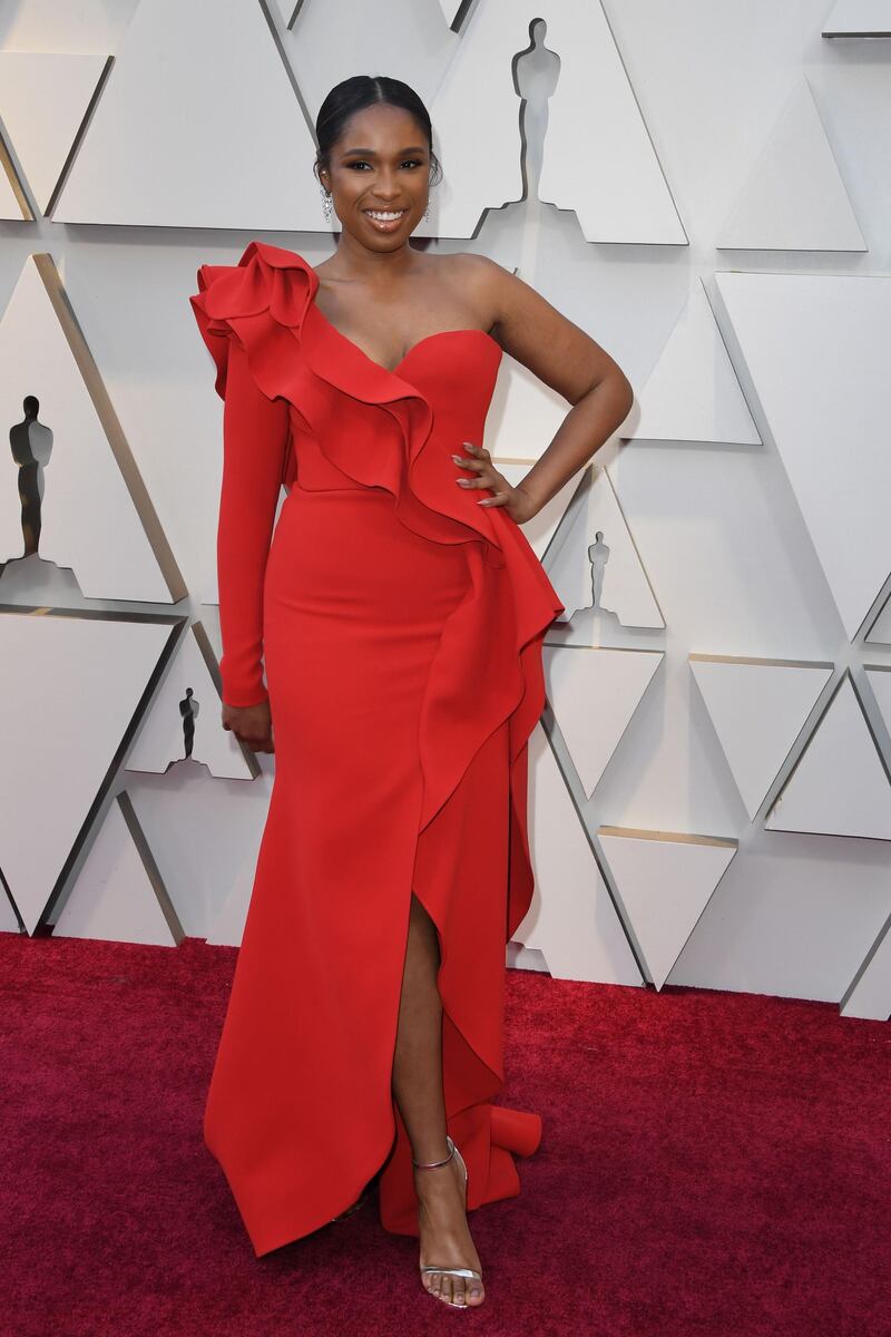 Jennifer Hudson wears Elie Saab at the 91st Academy Awards. AFP