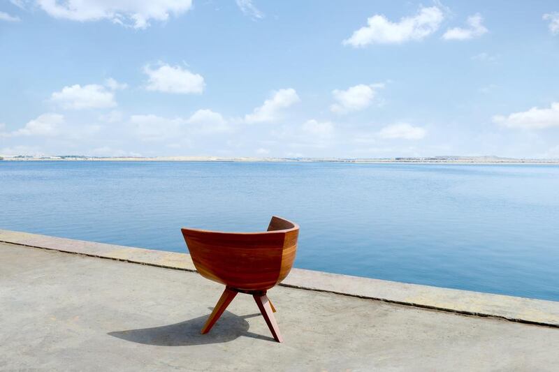Rand Abdul Jabbar’s dhow-inspired chair from his Forma series. Courtesy Ekta Saran (Wild Beast Media)