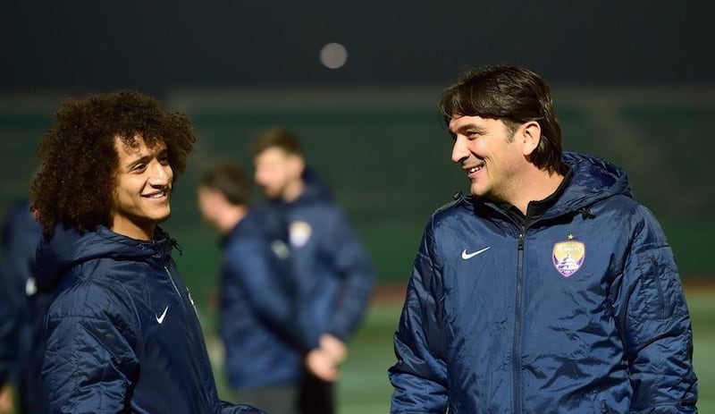 Zlatko Dalic, right, has said his Al Ain side will be "100 per cent" ready for the Asian Champions League final second leg on Saturday. Courtesy: Al Ain FC