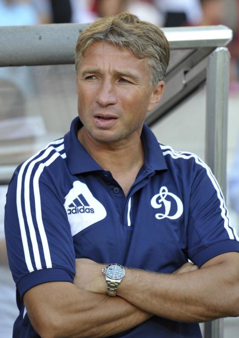 Former Dynamo Moscow coach Dan Petrescu is weighing his options with a possible move to the Arabian Gulf League. AFP PHOTO / THOMAS KIENZLE
