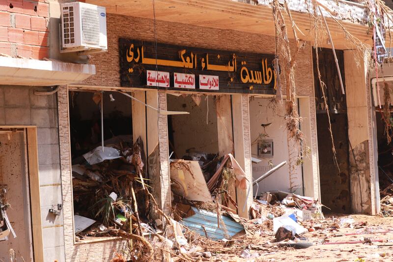 Hundreds of families have been displaced by the damage, with some taking shelter in schools and government buildings. Islam Alatrash for The National