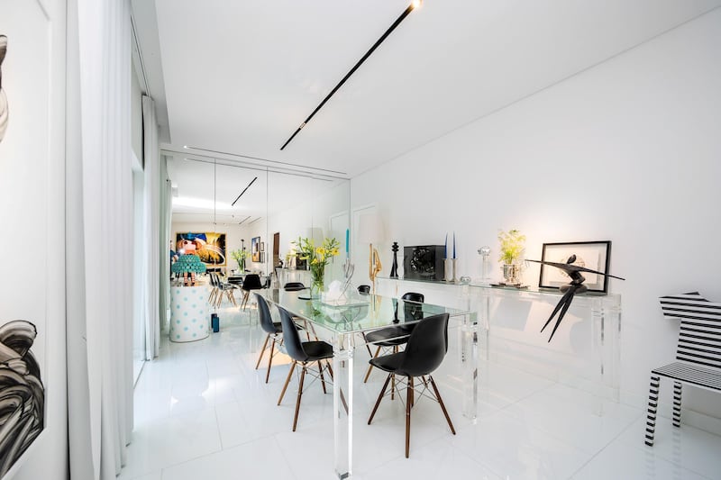 White is the prominent colour downstairs. Courtesy LuxuryProperty.com