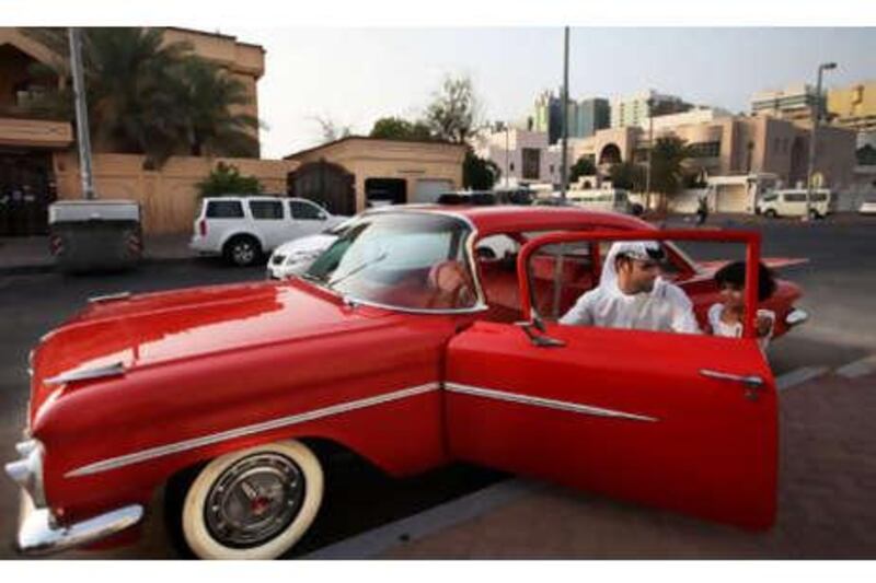 Marzooq al Mansoori won two awards at the Downtown Dubai Classic Car Show this year with his restored 1959 Chevrolet Impala.