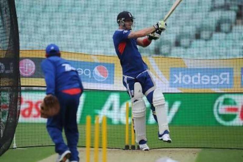 Kevin Pietersen in training.