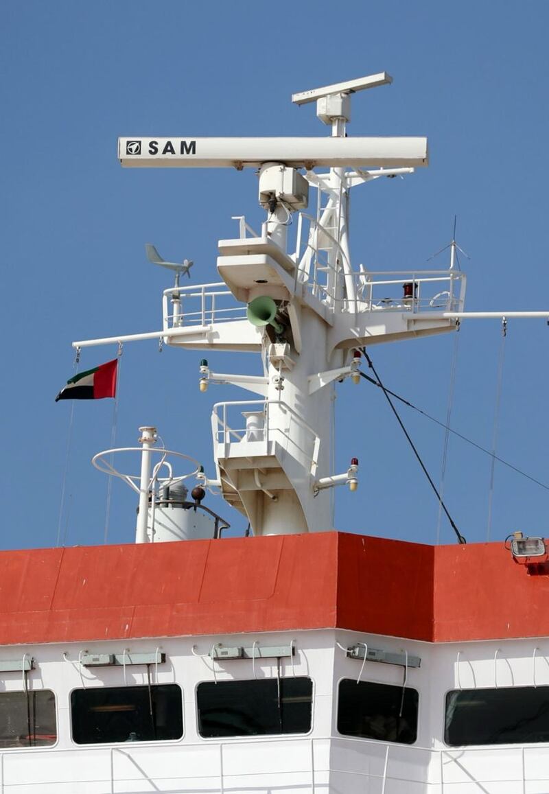 The ship's journey began as President Sheikh Mohamed ordered $5 million in financial aid to support the humanitarian efforts being made to reconstruct Gaza