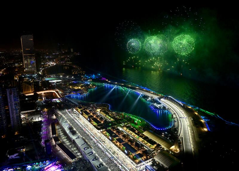 A Formula One circuit in Jeddah. High transport costs, caused by the rally in crude prices, contributed to a rise in Saudi Arabia's cost of living index. Getty