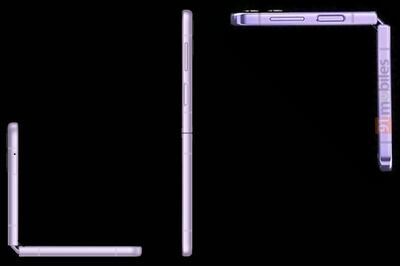 A rendering of the upcoming Samsung Galaxy Z Flip 4, which will be announced on August 10.