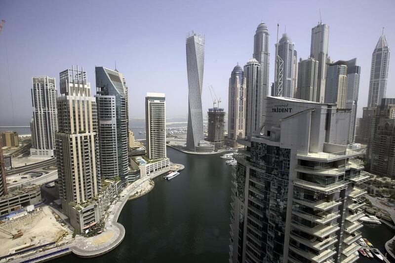 The Dubai Marina skyline. Jaime Puebla / The National