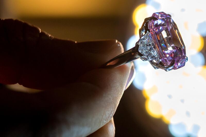 Christie's international head of jewellery, Rahul Kadakia, described The Pink Legacy as "one of the world's greatest diamonds". EPA