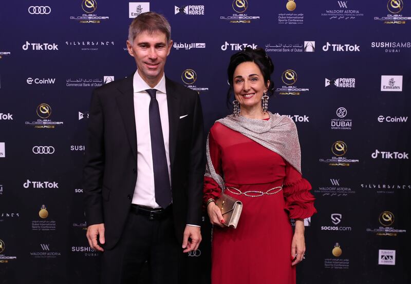 Sporting director Frederic Massara attends Dubai Globe Soccer Awards 2022. Chris Whiteoak / The National