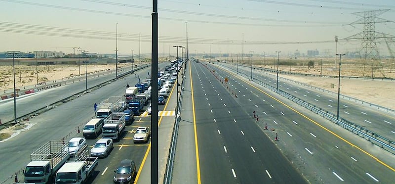 Three lanes on Sheikh Mohammed bin Zayed Road will open on Friday. Courtesy RTA 